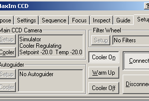 MaxIM DL, version 3.07