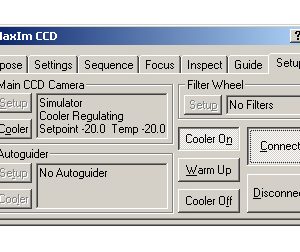 MaxIM DL, version 3.07